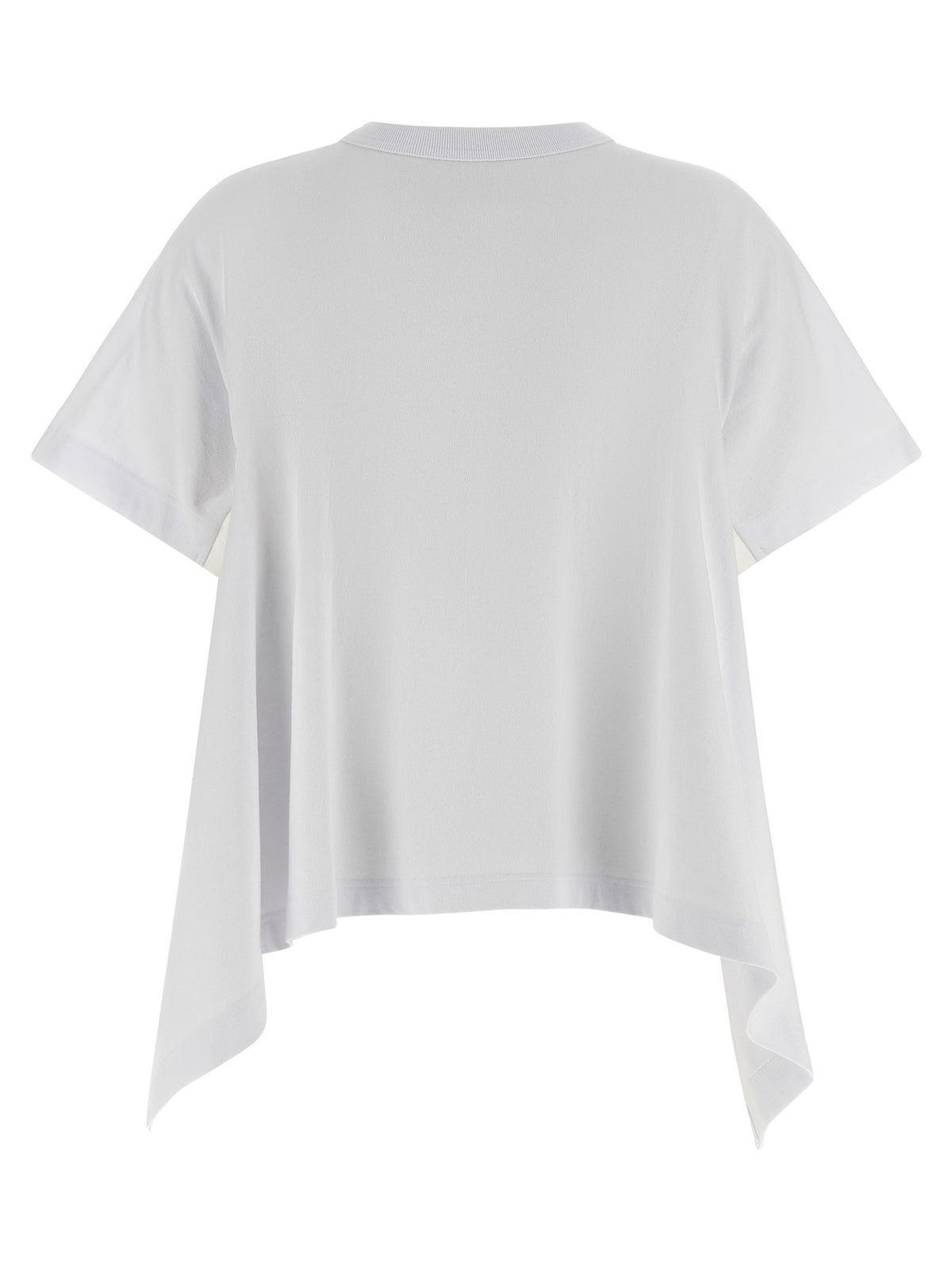 Denim insert t-shirt