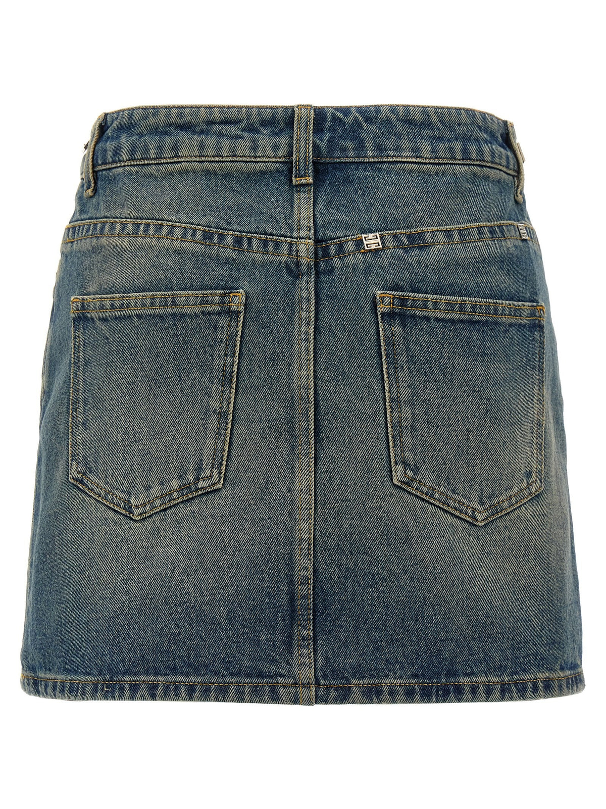 Denim mini skirt