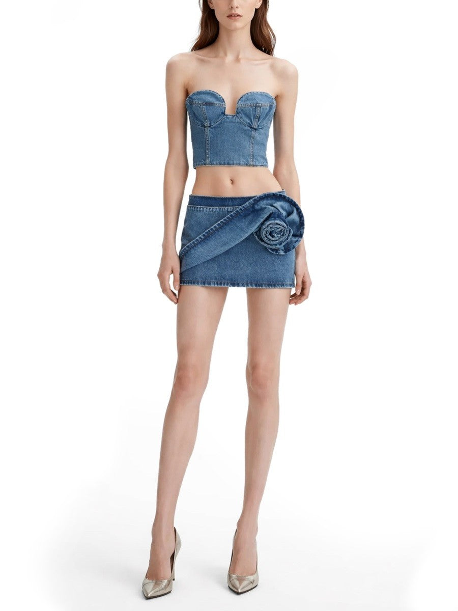 DENIM MINISKIRT