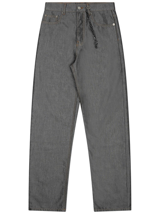 DENIM PANTS WITH CHAIN
