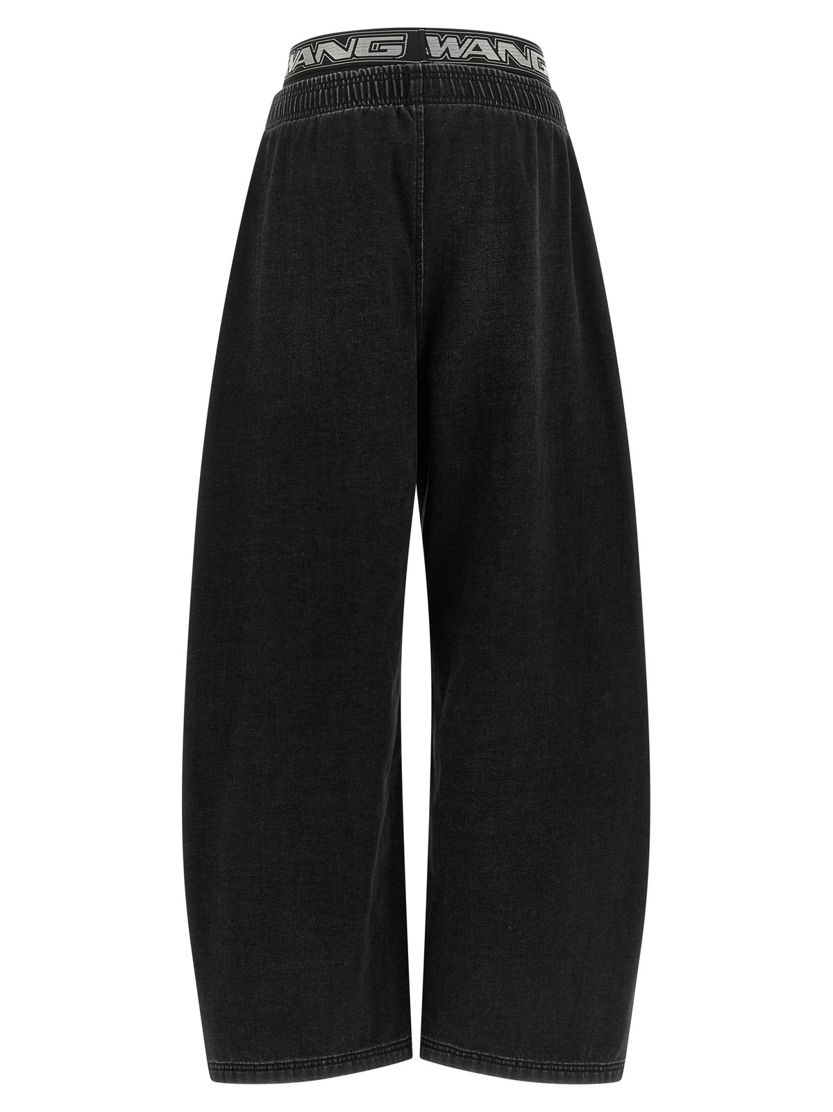 Denim pants with elastic