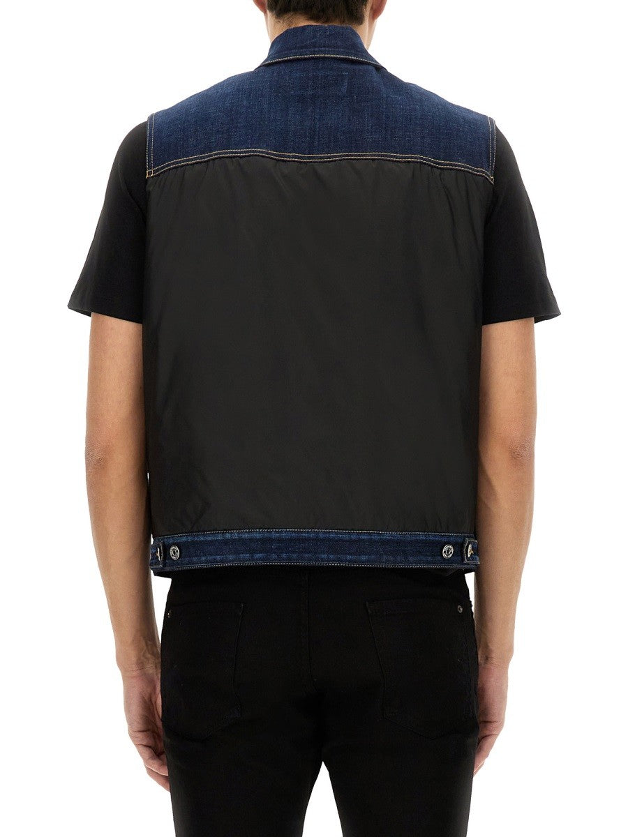 DENIM PUFFER VEST