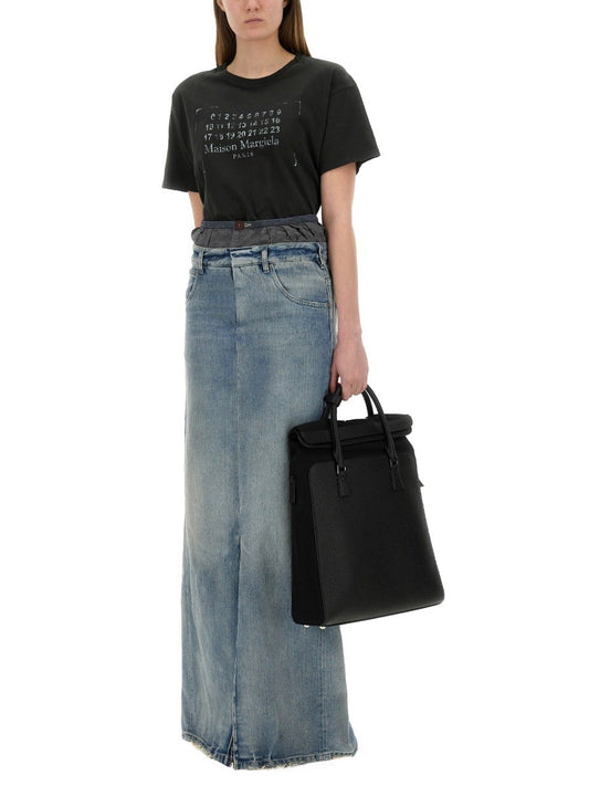 DENIM SKIRT "ANONYMITY OF THE LINING"