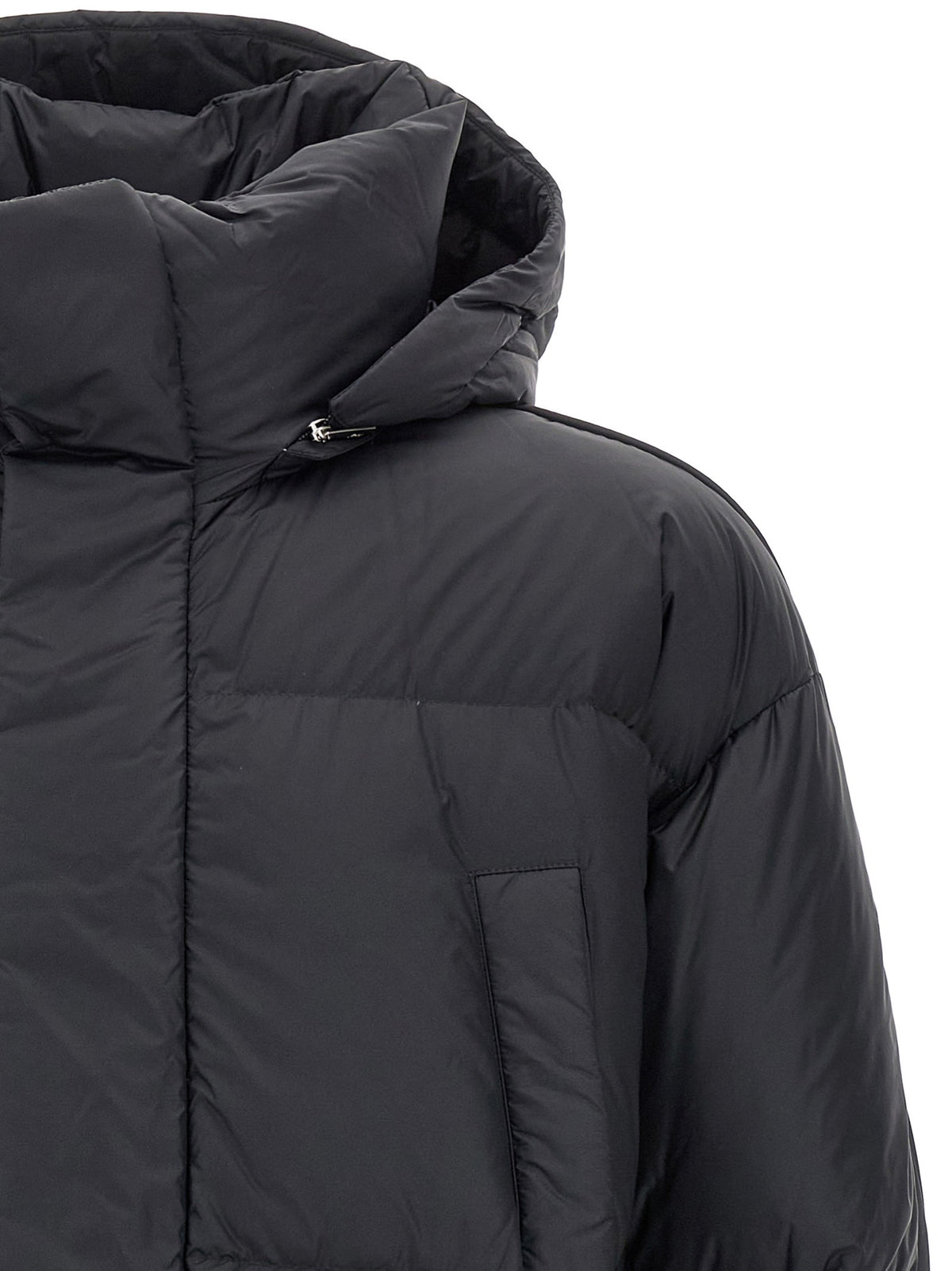 Detachable hood down jacket