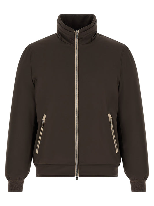 Detachable hood down jacket