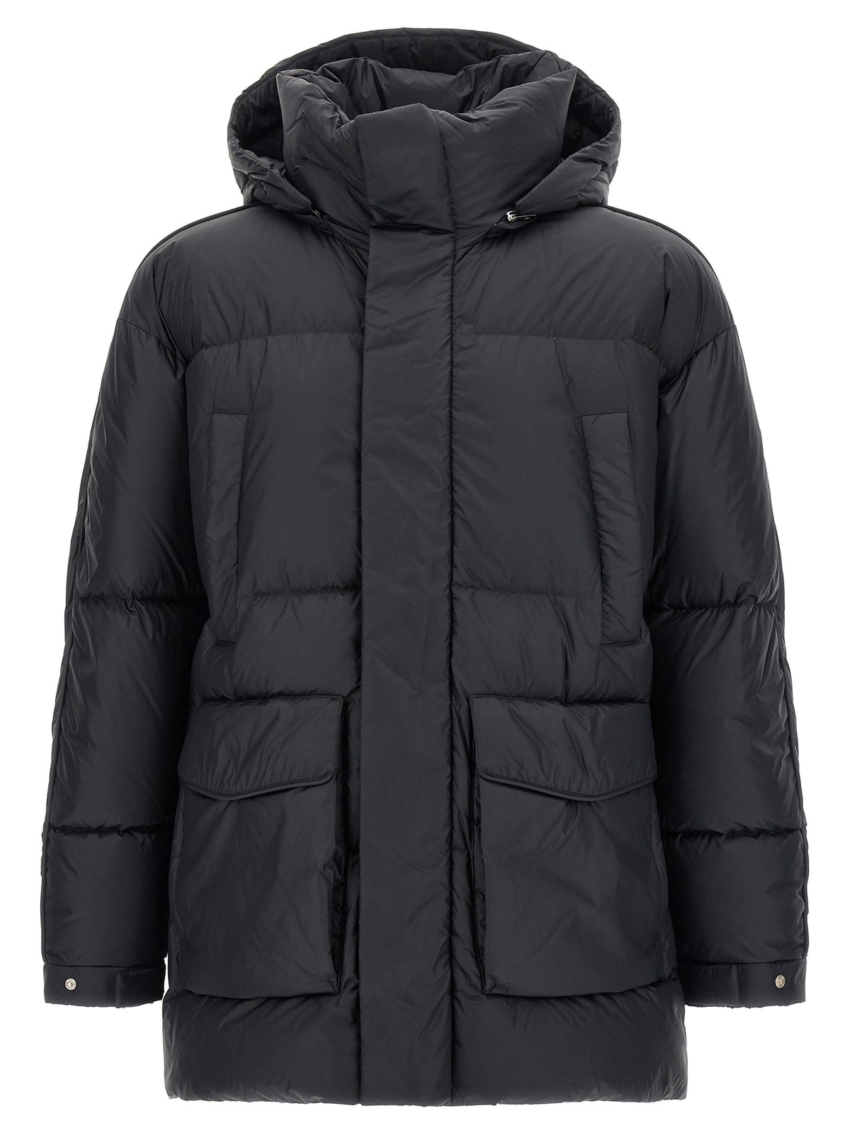 Detachable hood down jacket