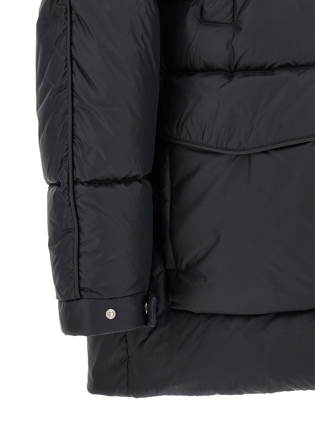 Detachable hood down jacket