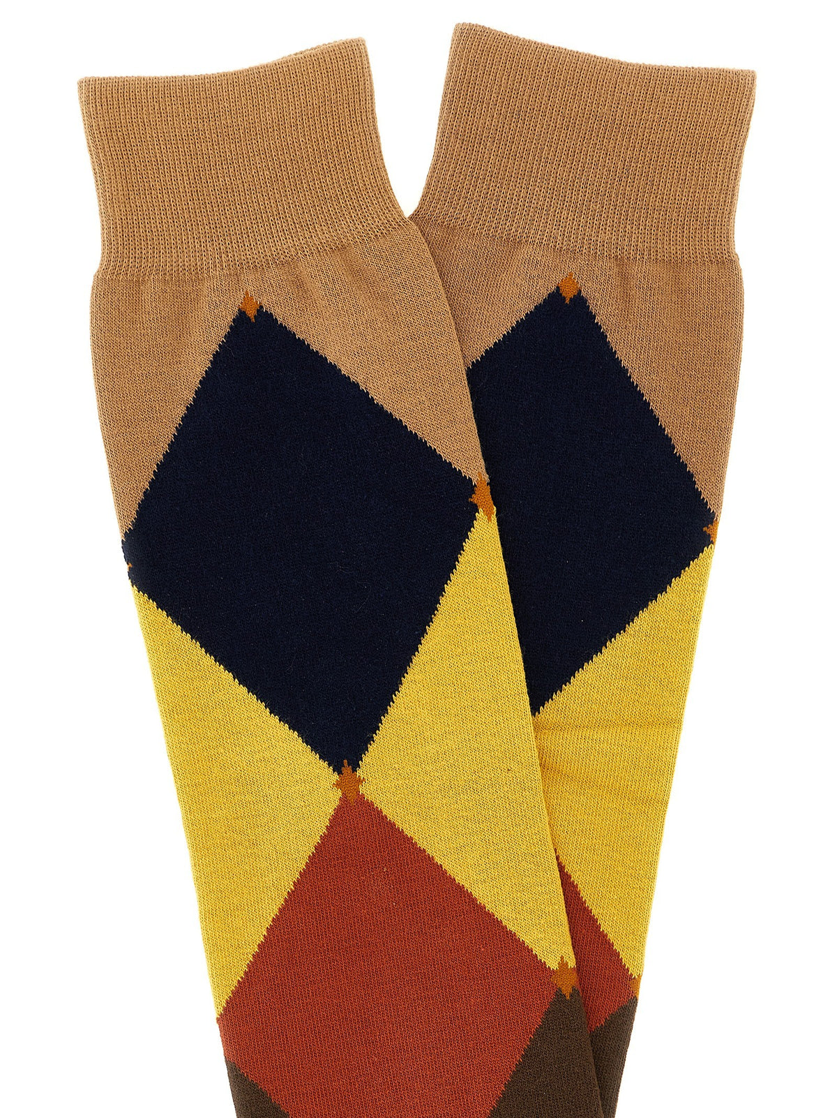 Diamond-shaped socks