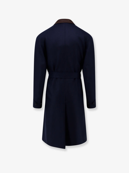 Dior Icons cashmere coat with leather collar