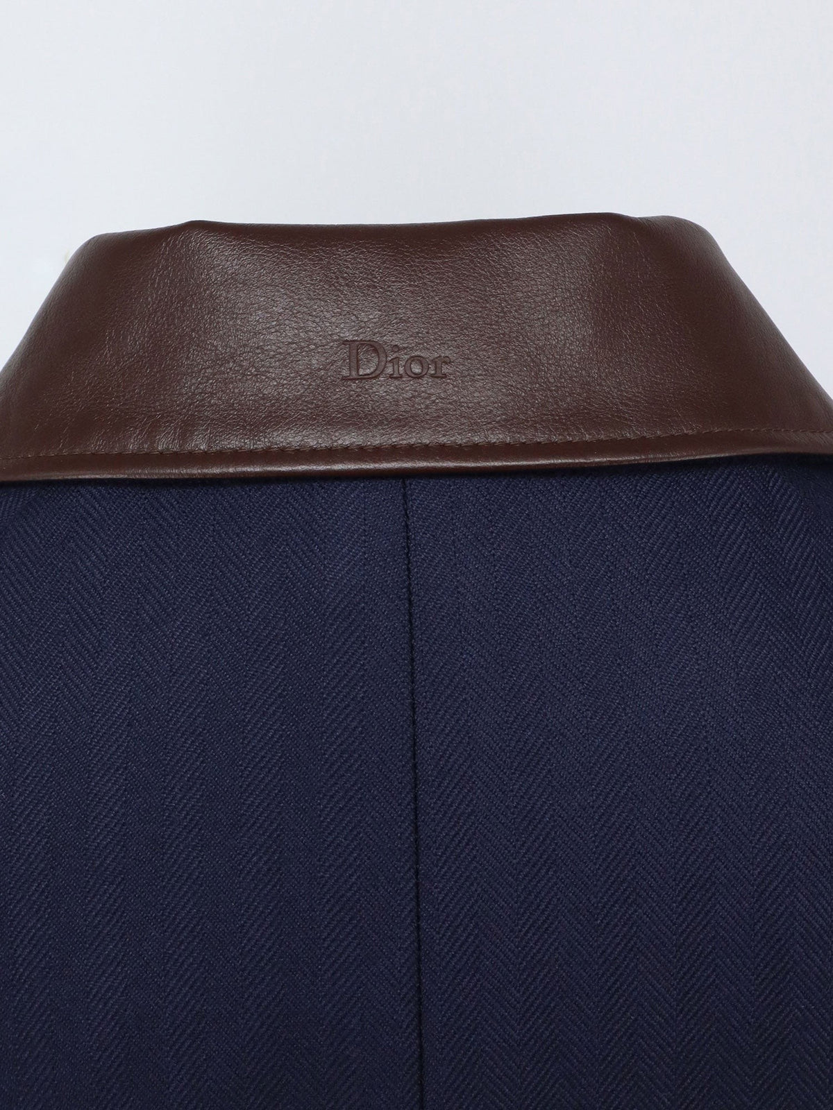 Dior Icons cashmere coat with leather collar