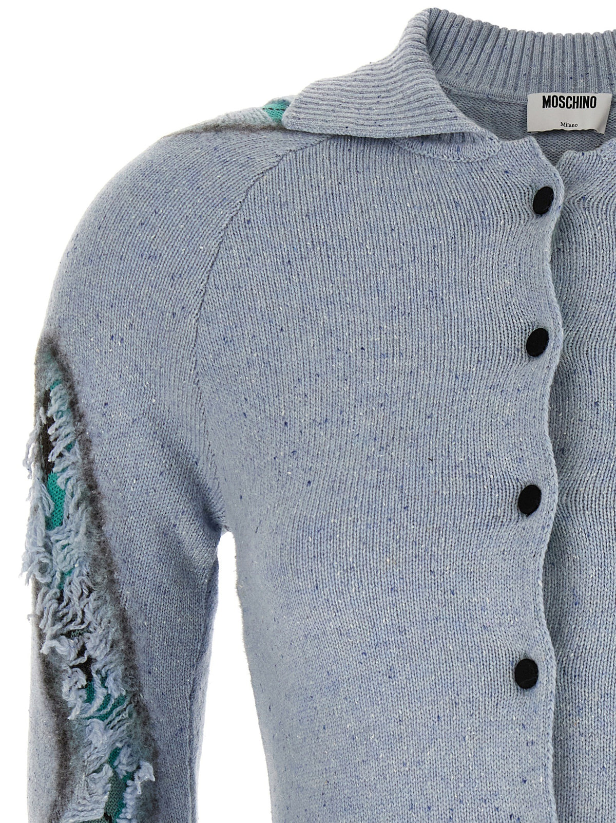 'Distressed Argyle' cardigan