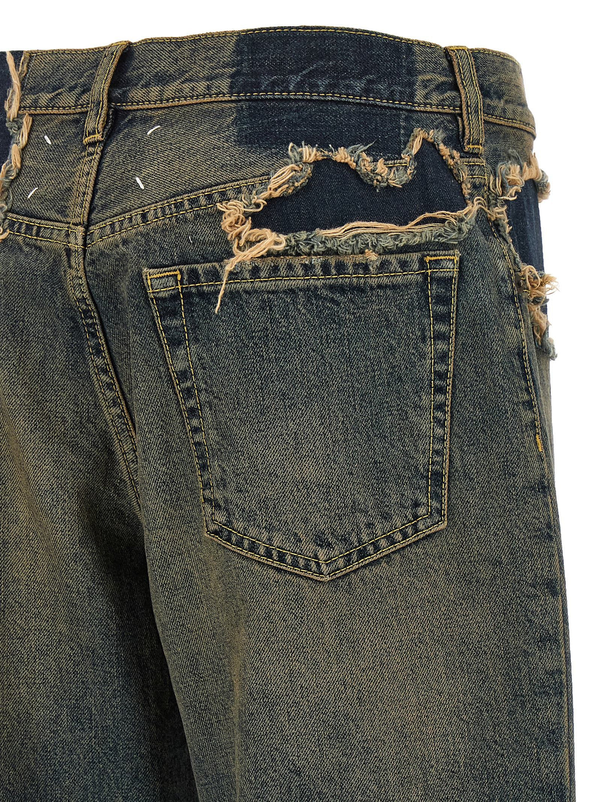 Distressed jeans