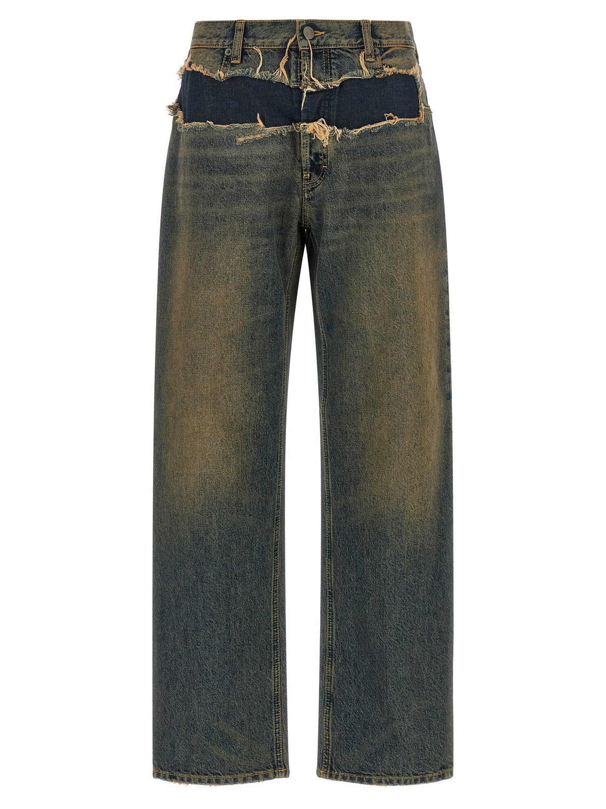 Distressed jeans