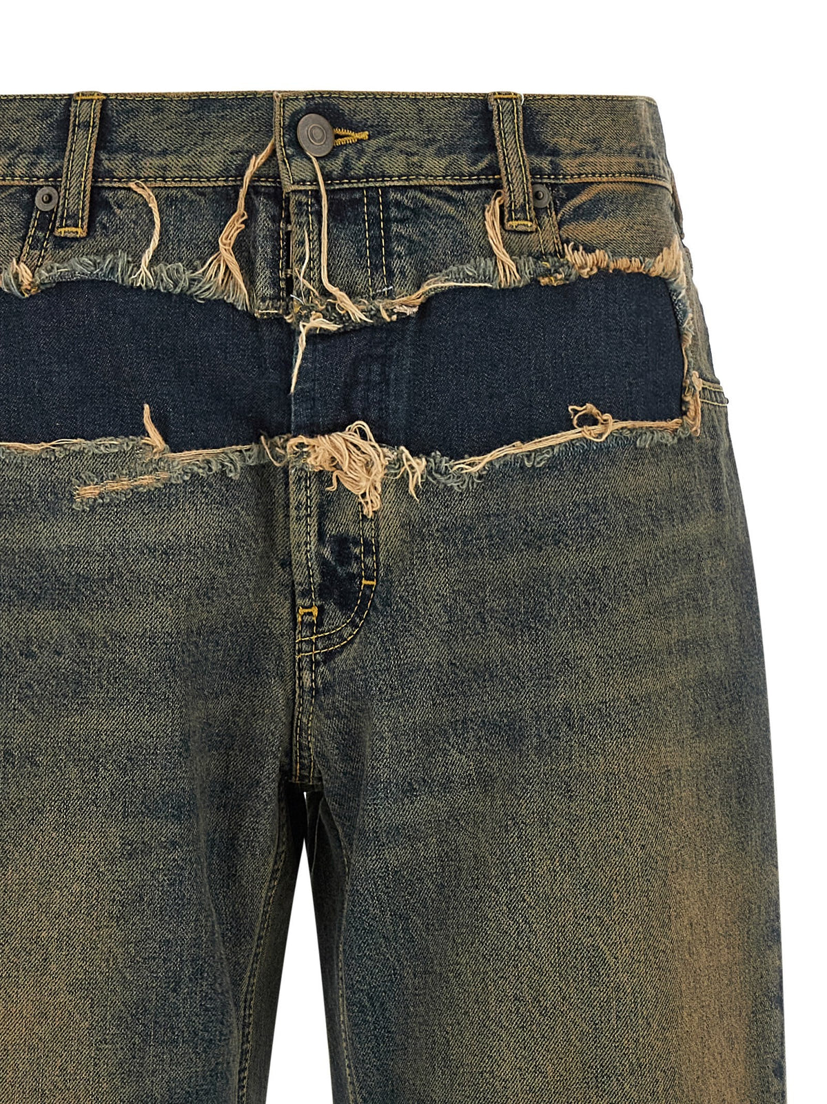 Distressed jeans