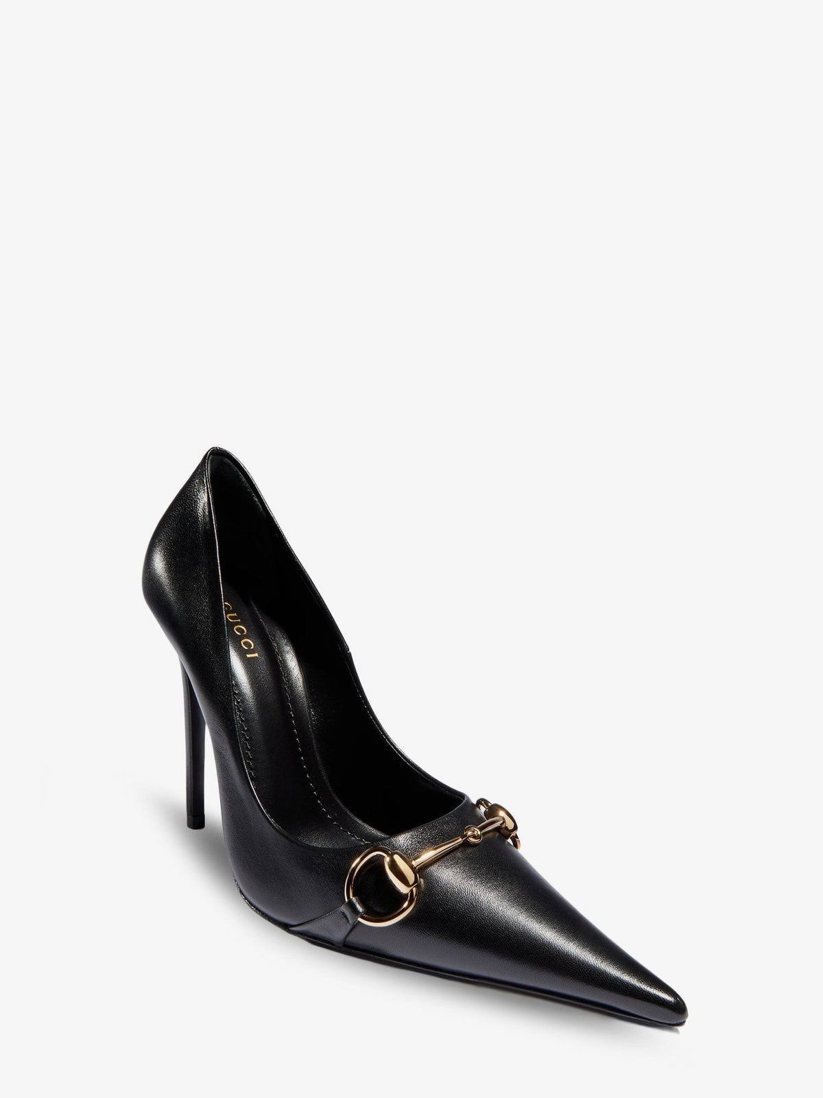 Donna leather décolleté with Horsebit detail