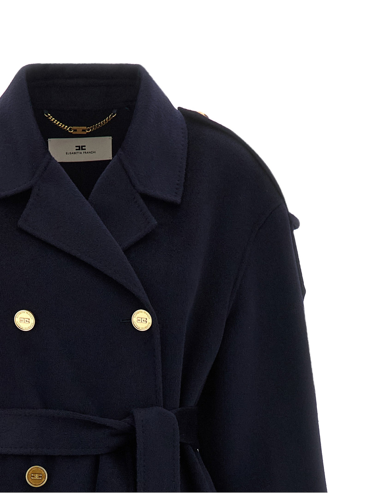 Double-Breasted Belted Coat