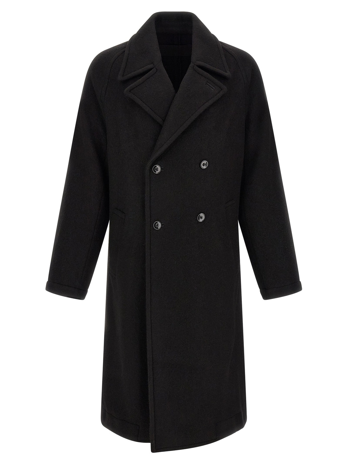 معطف بقصة صفين من الأزرار