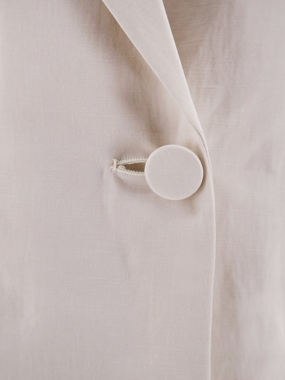 Double-breasted lyocell and linen blazer