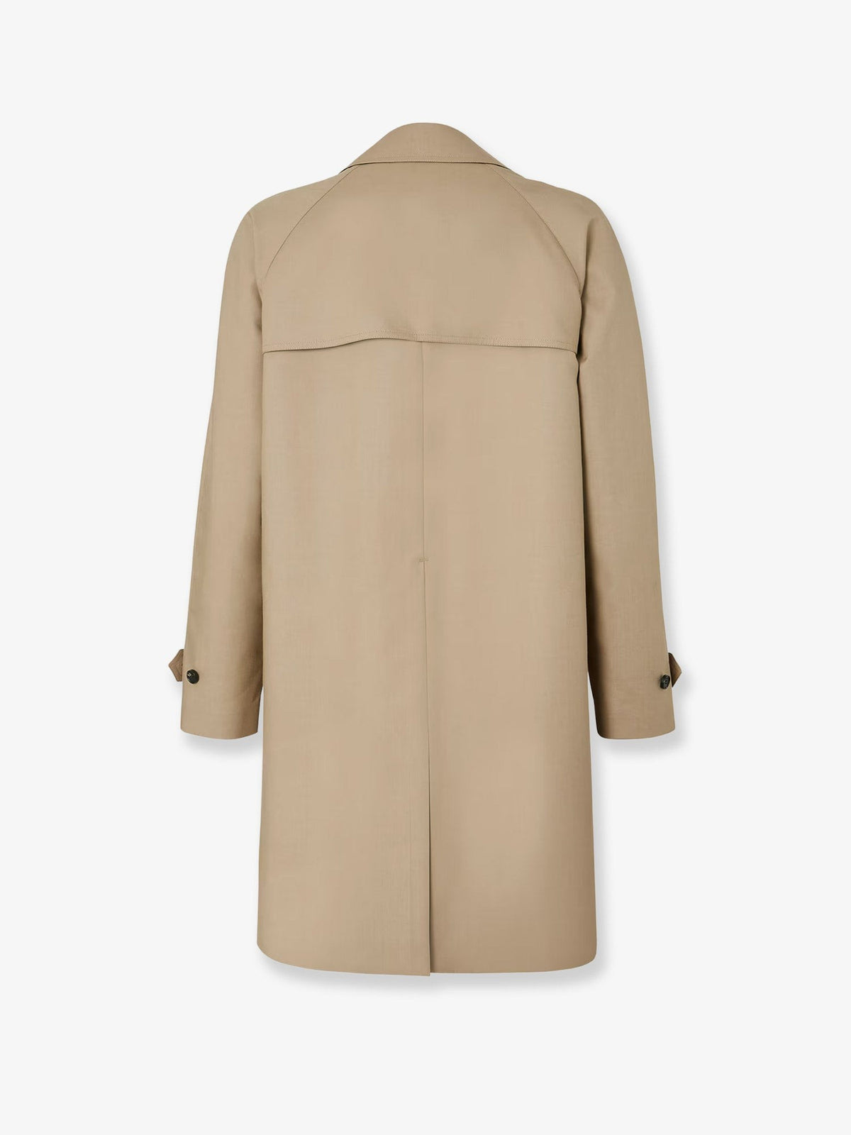 Double-breasted Mackintosh fabric trench