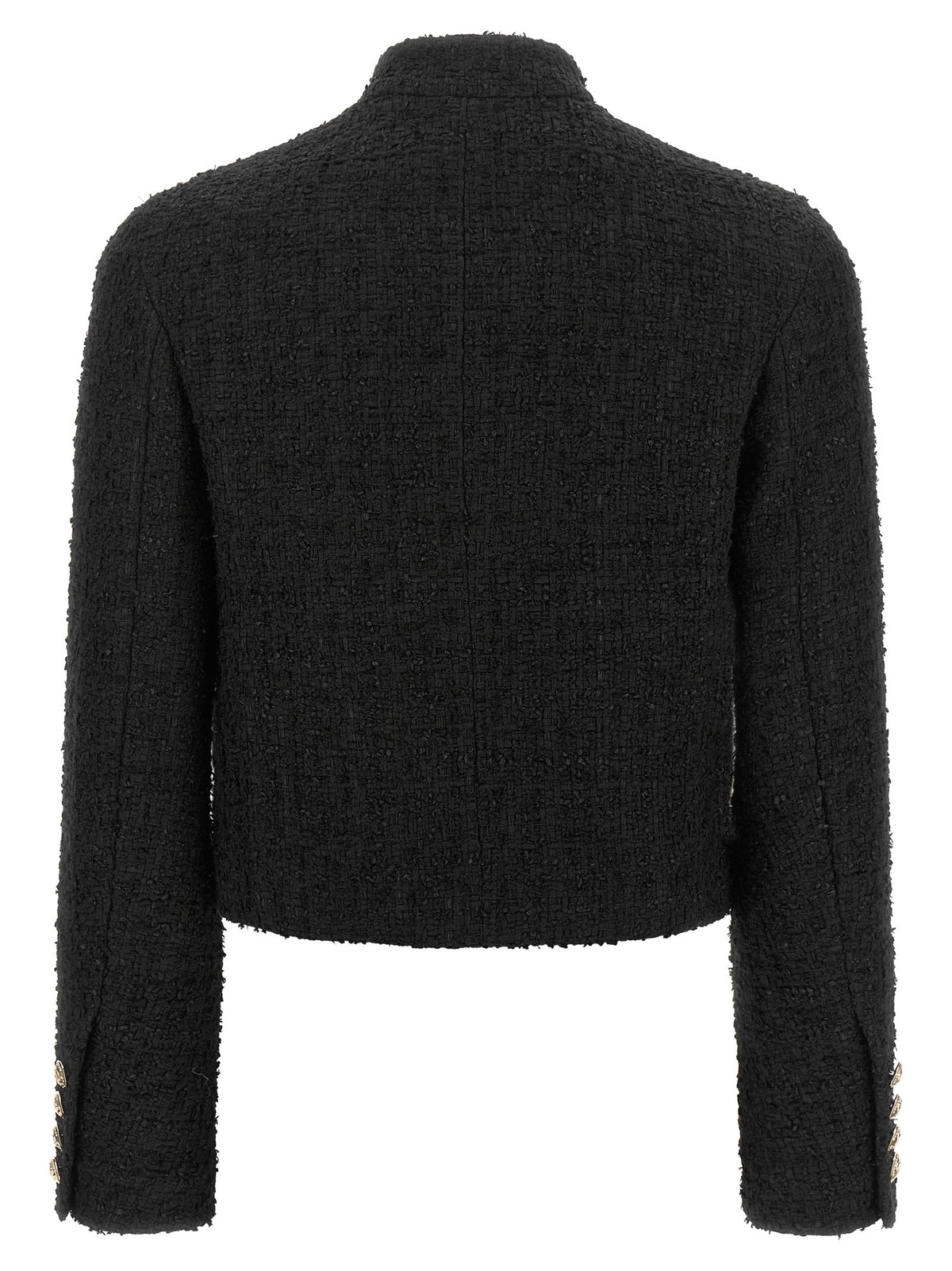Double-breasted Tweed Short Jacket