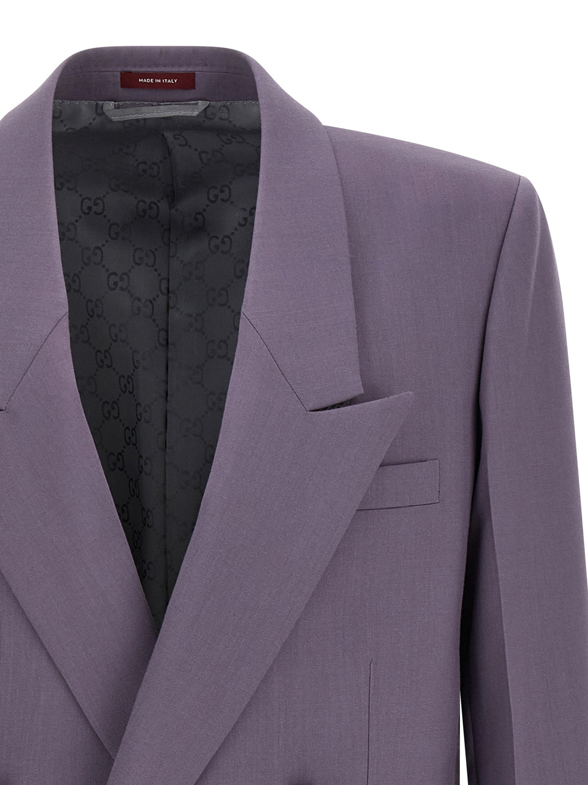Double-breasted wool blazer