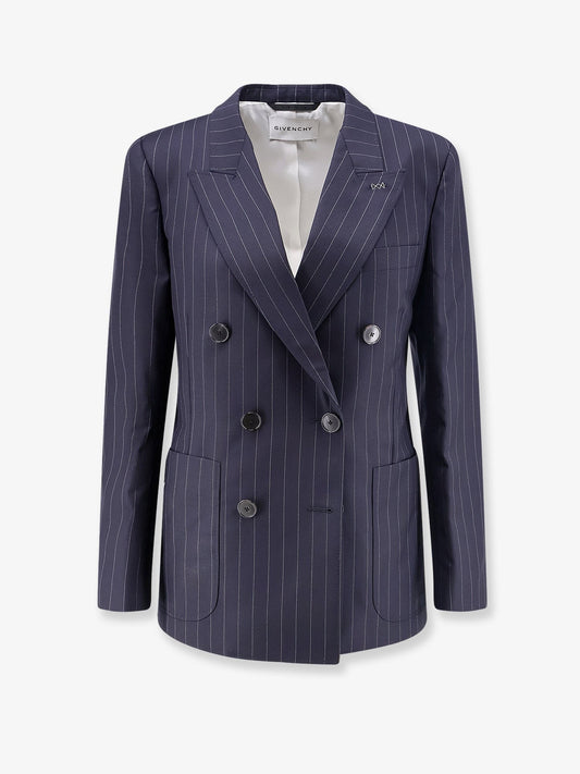 Double-breasted wool blazer