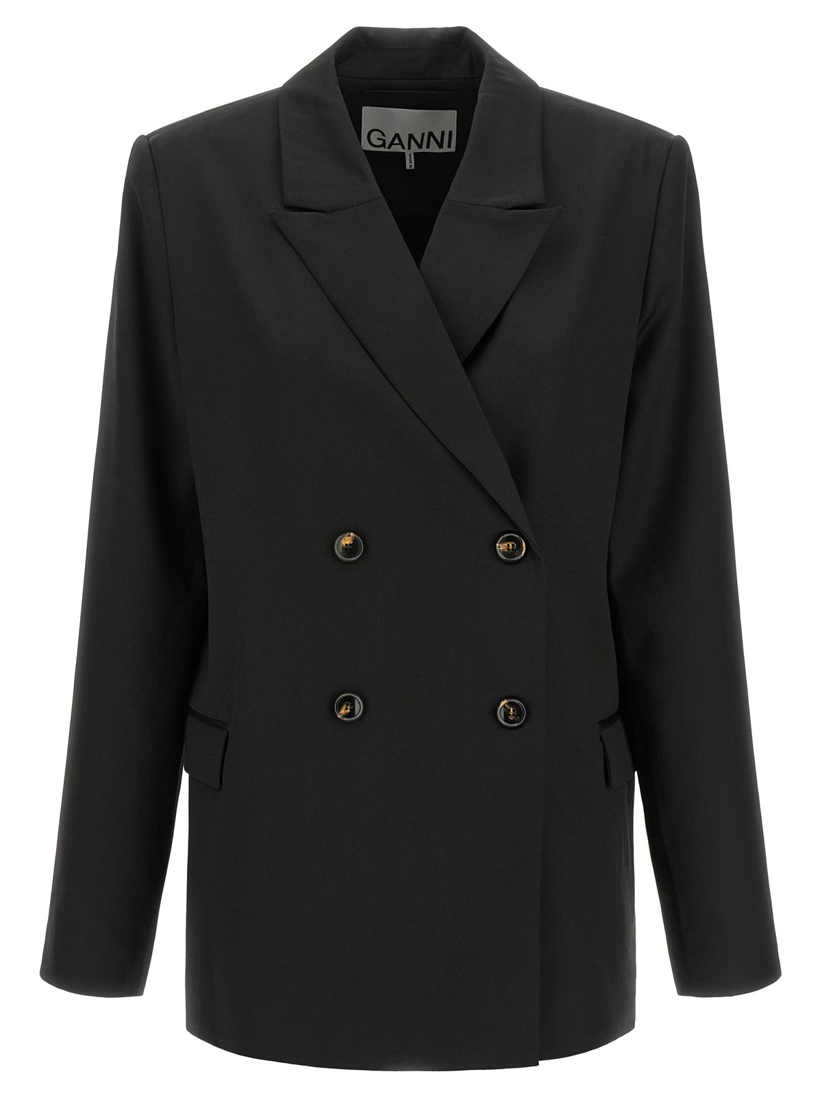 Double-breasted wool blazer