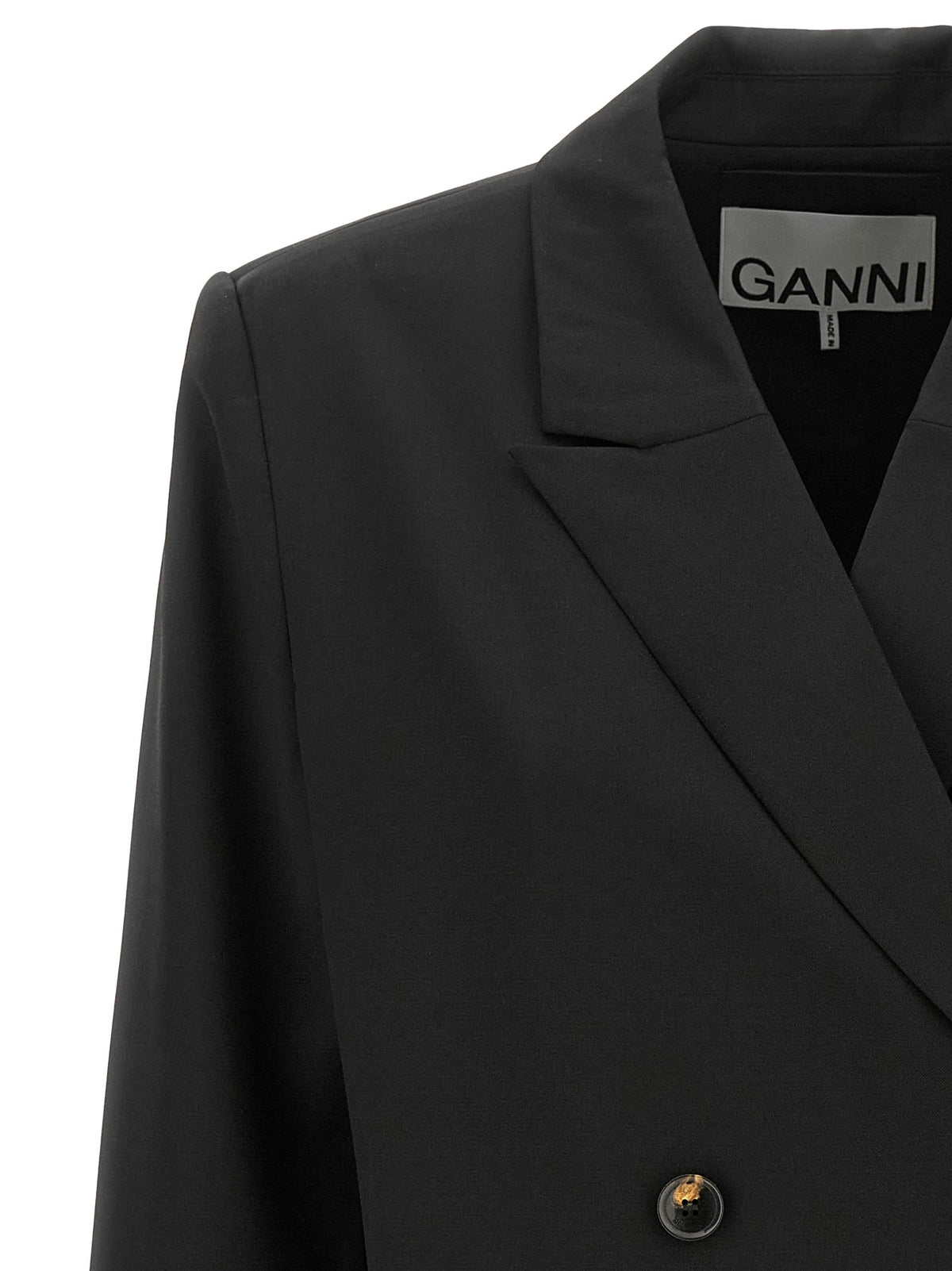Double-breasted wool blazer