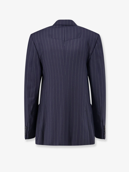 Double-breasted wool blazer