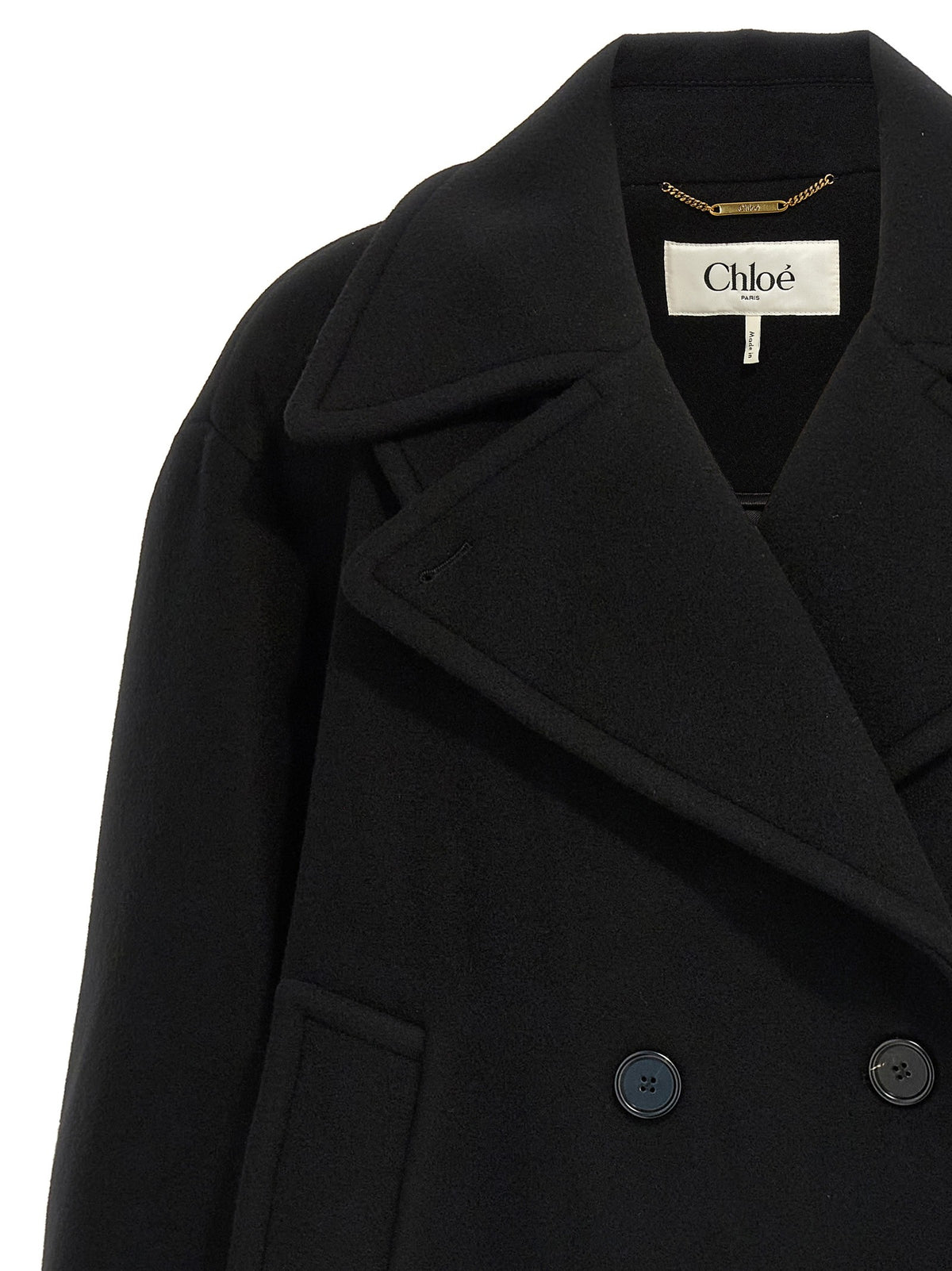 Double breasted wool coat