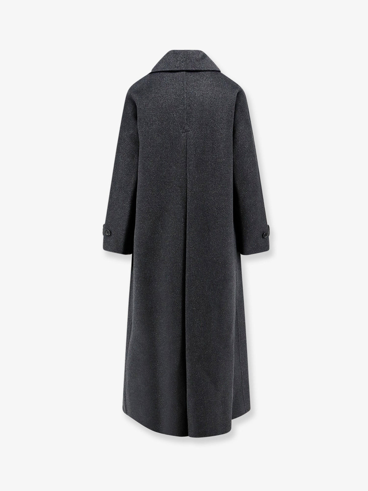 Double-breasted wool coat