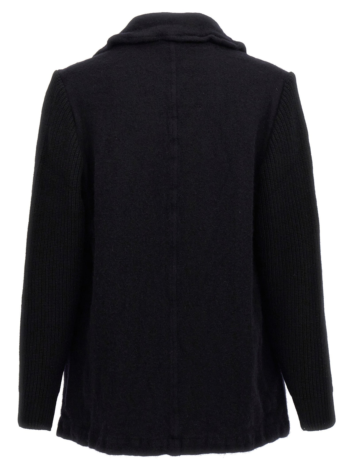 Double-breasted wool coat
