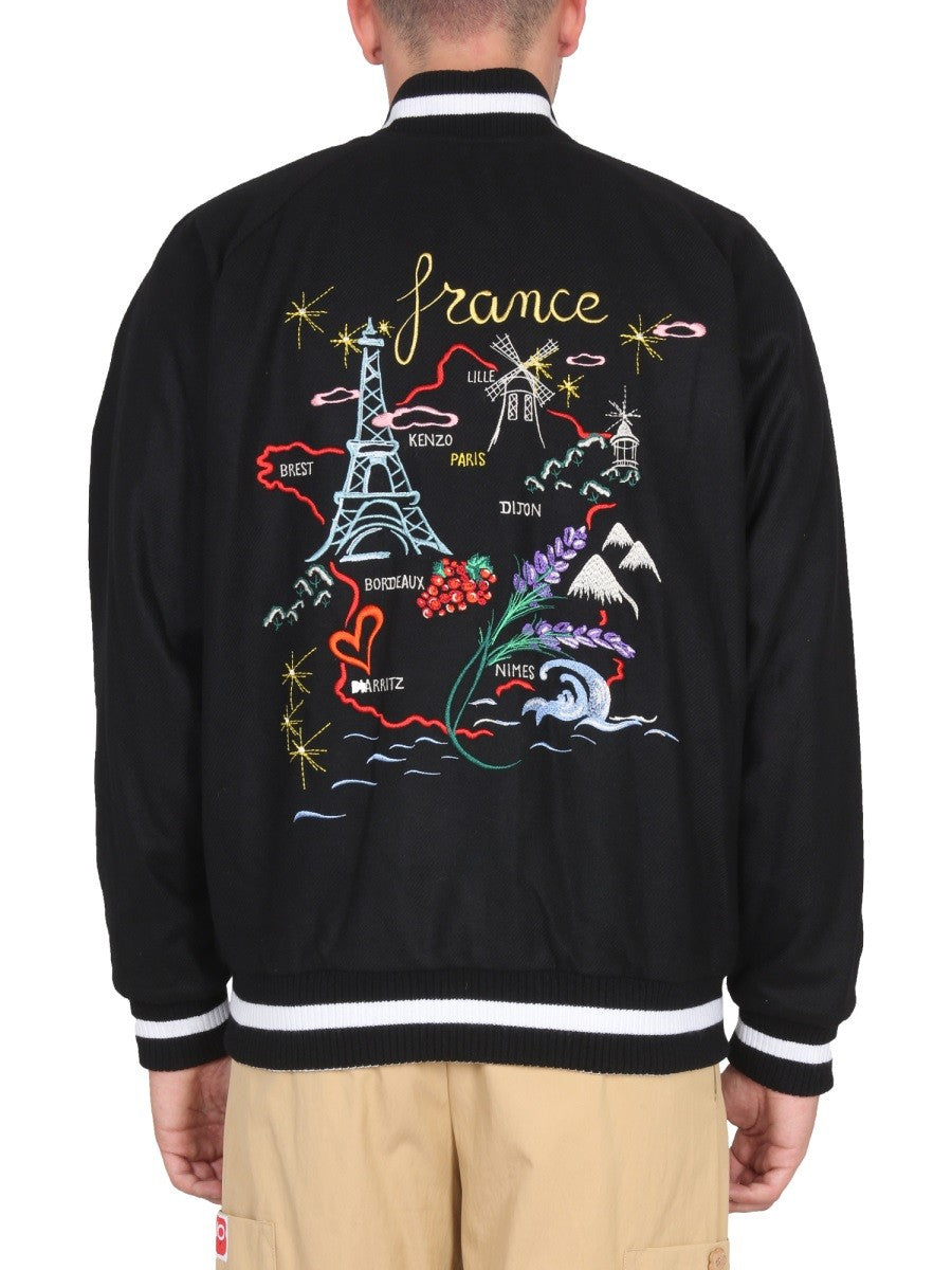 DOUBLE FACE BOMBER JACKET "FRANCE JAPAN"
