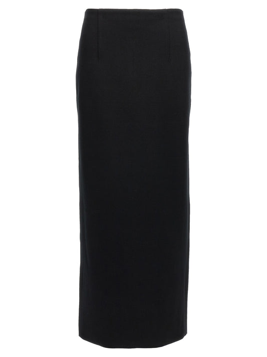 Double face knit skirt