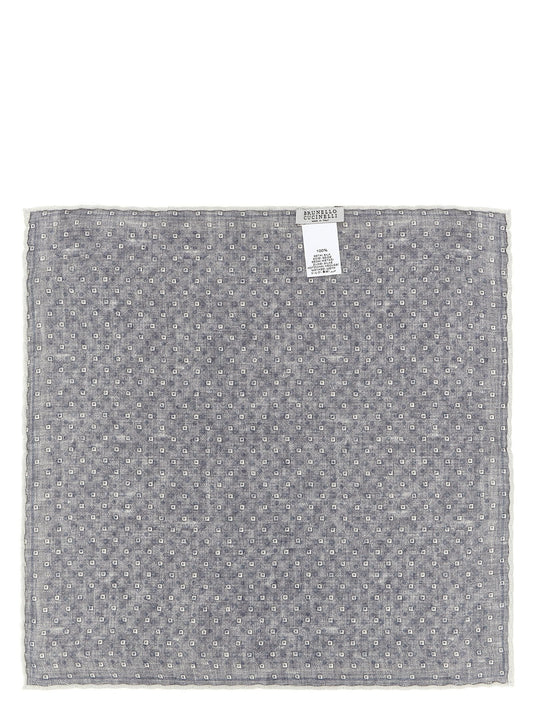Double face silk pocket clutch bag