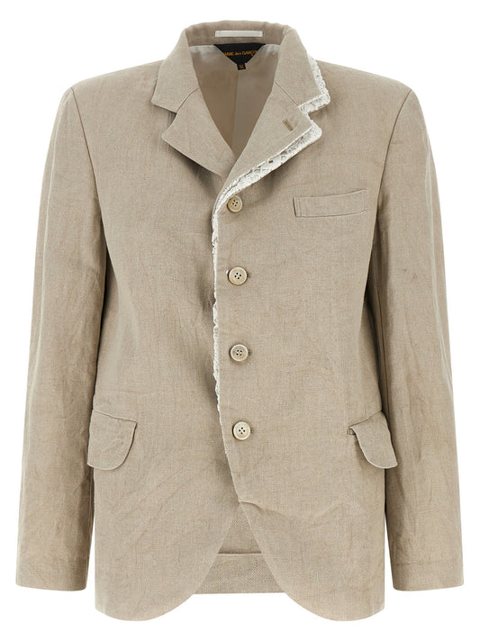 Double layer lapel blazer