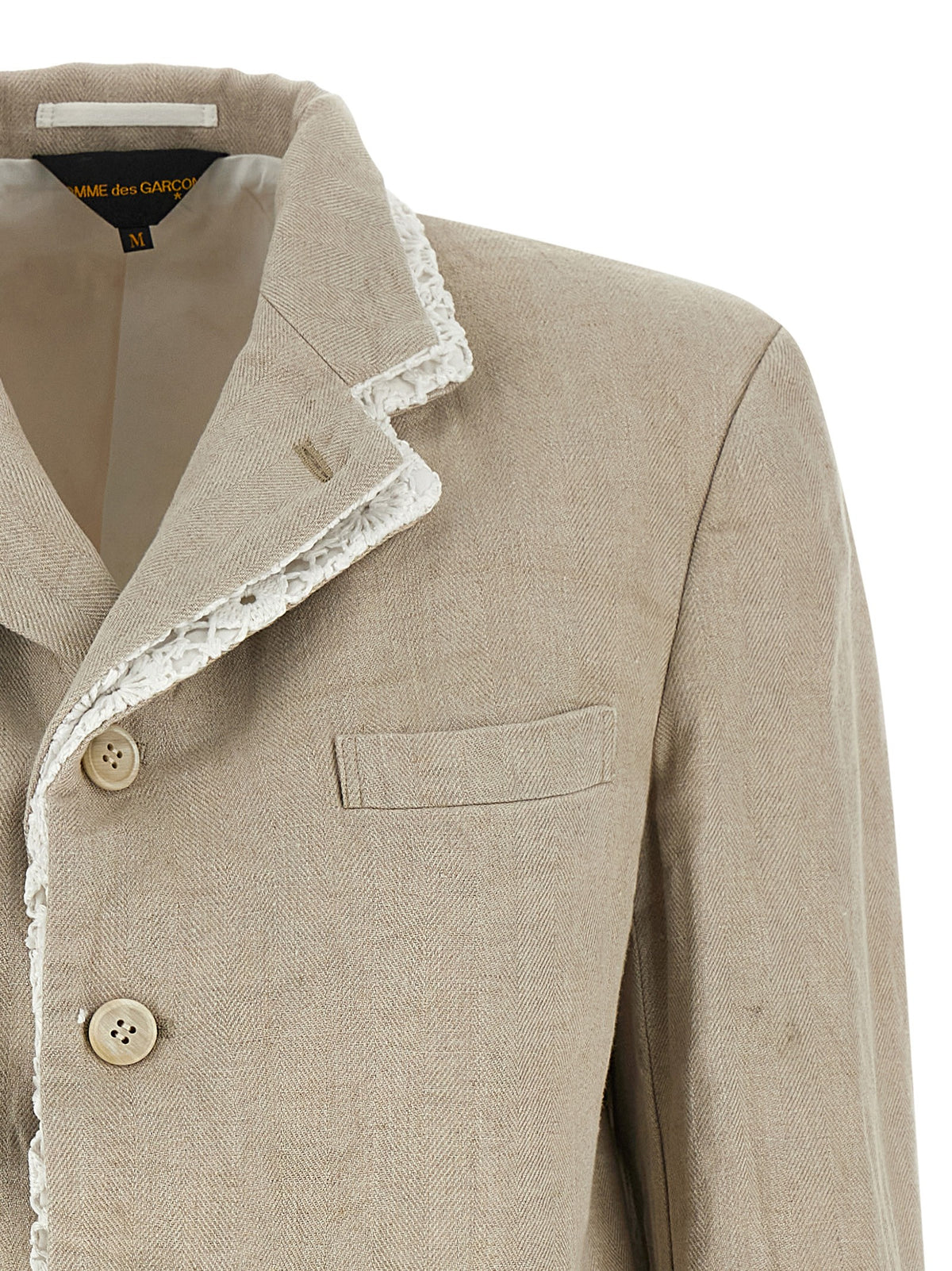 Double layer lapel blazer