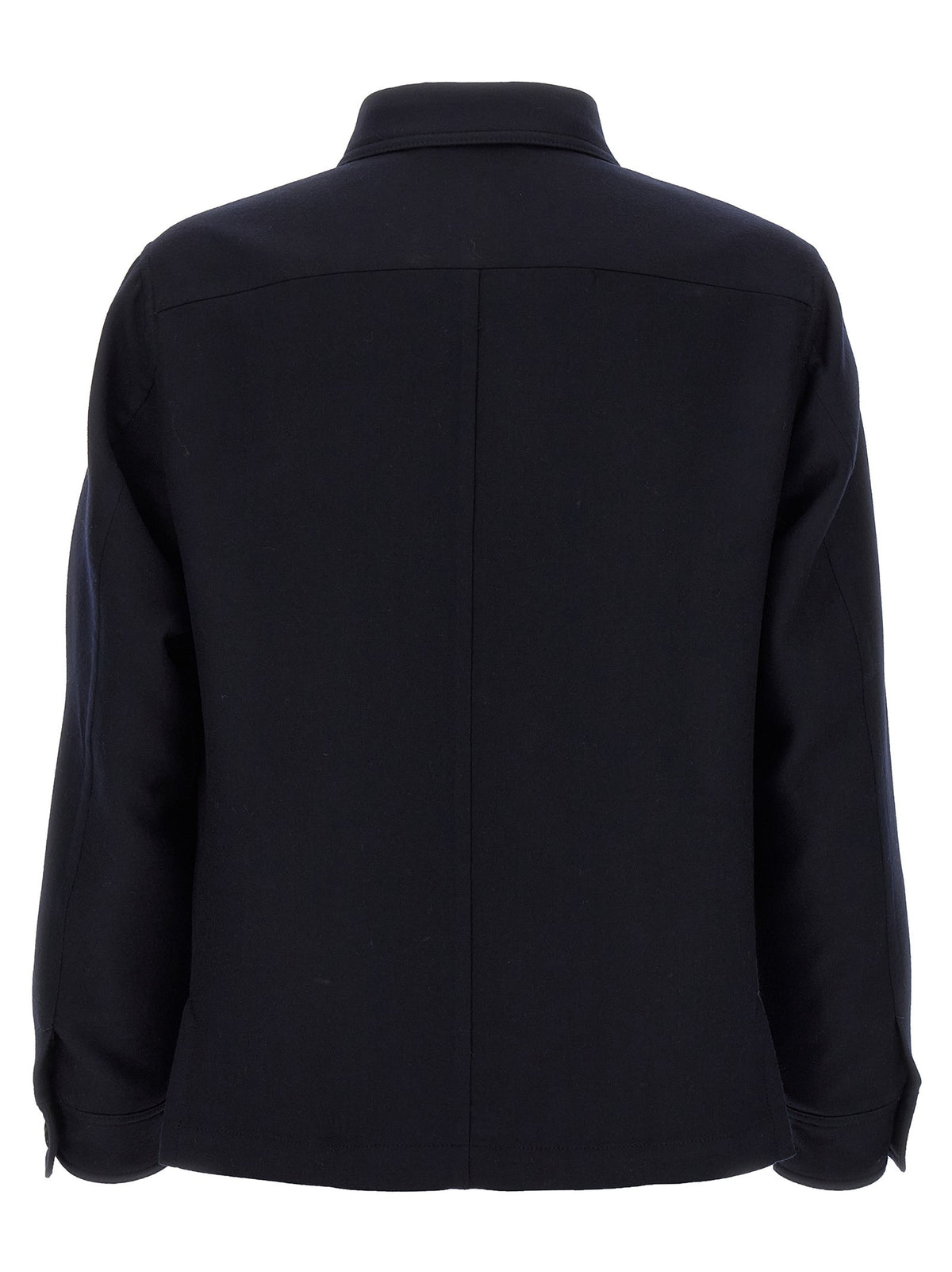 'Double Splittable Light Wool' overshirt