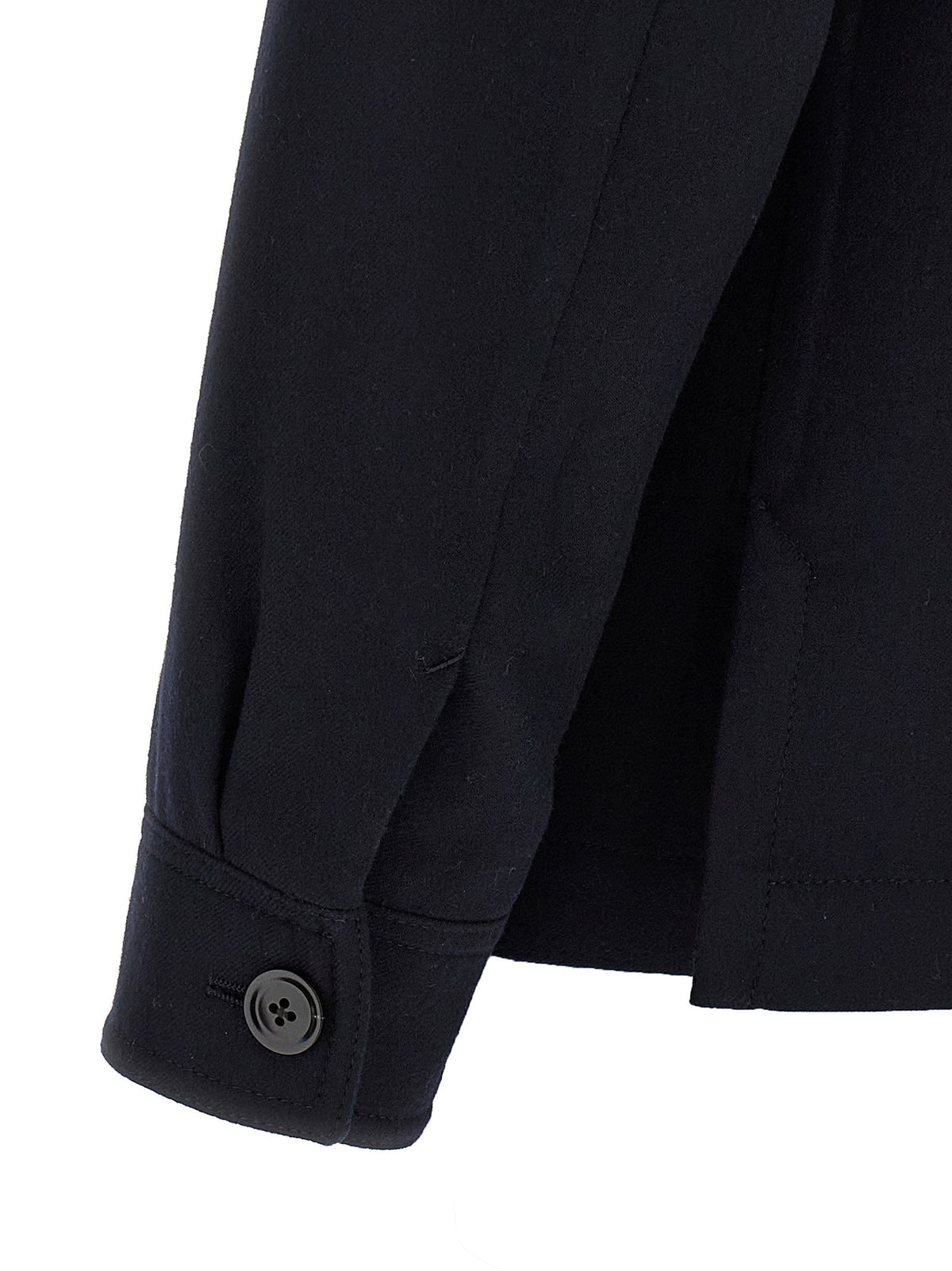 'Double Splittable Light Wool' overshirt