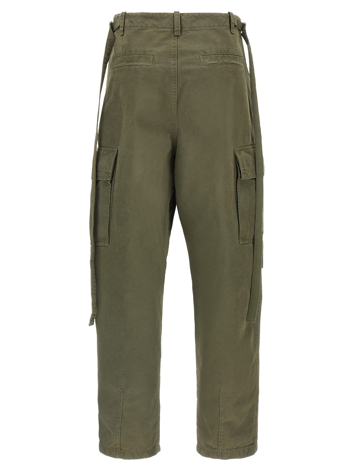 Double stitch embroidery pants