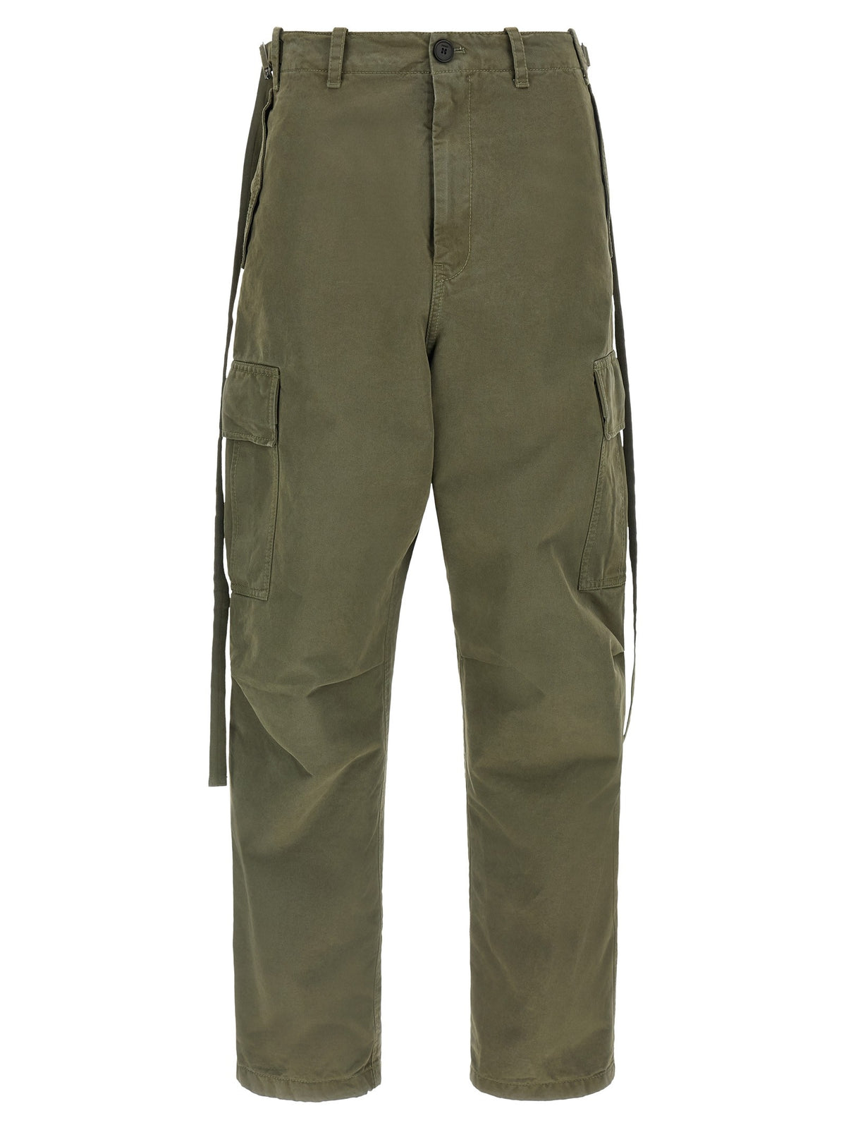 Double stitch embroidery pants