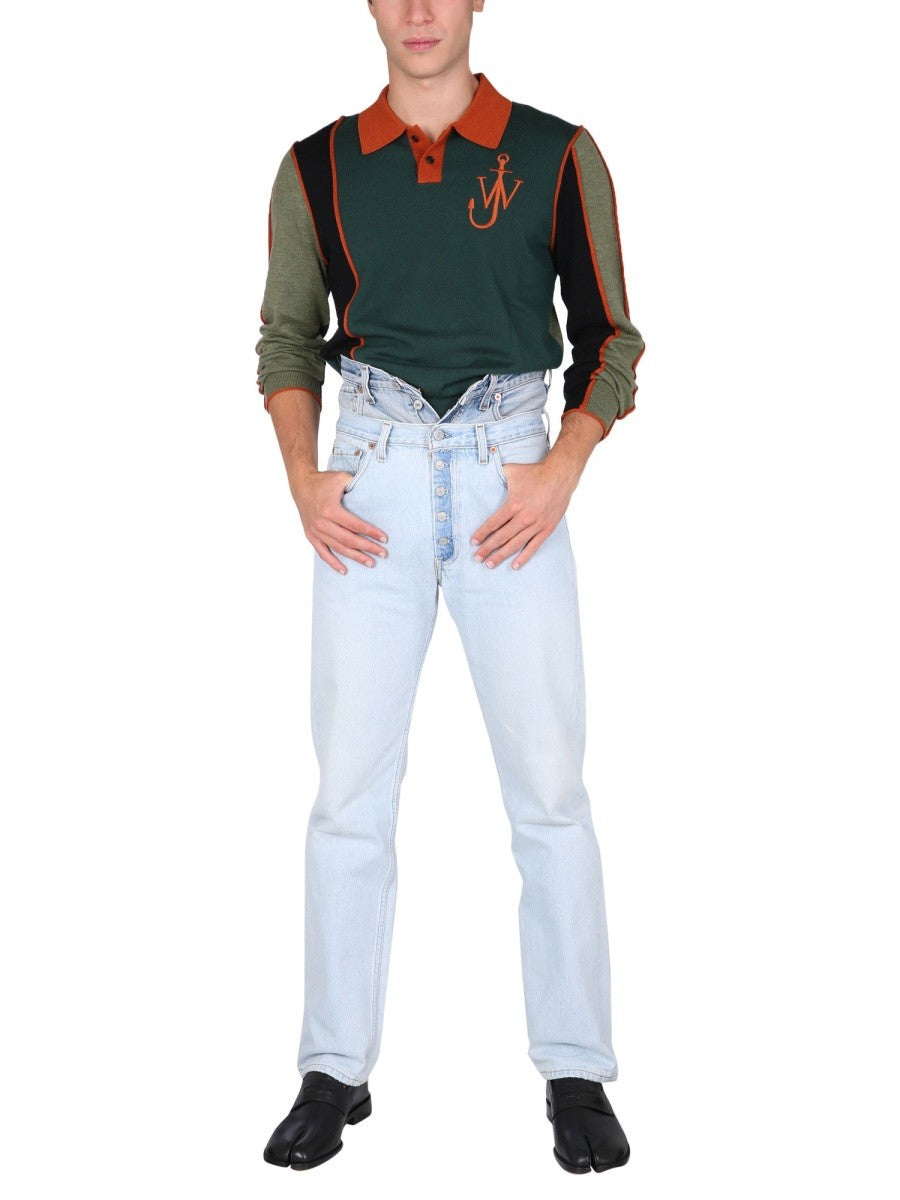 DOUBLE WAISTED JEANS