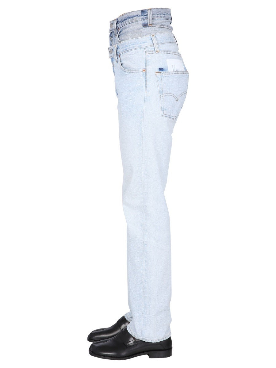 DOUBLE WAISTED JEANS