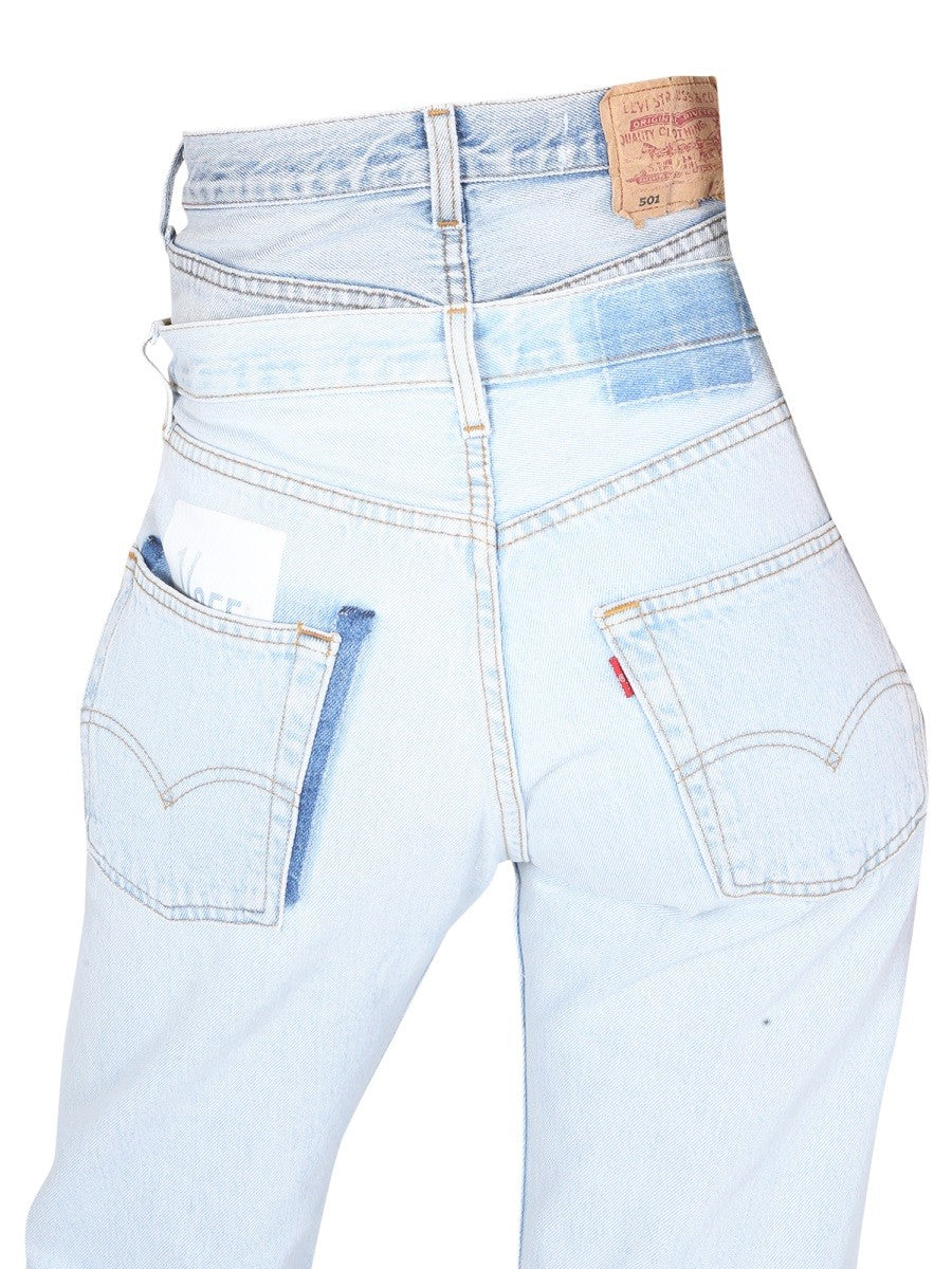 DOUBLE WAISTED JEANS