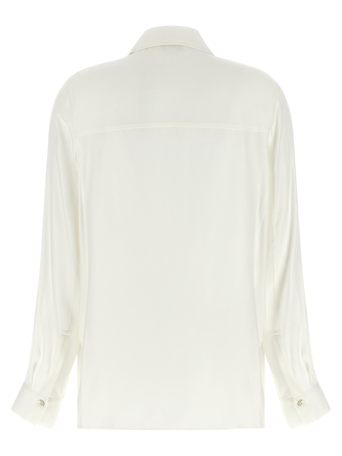 Double white collar shirt