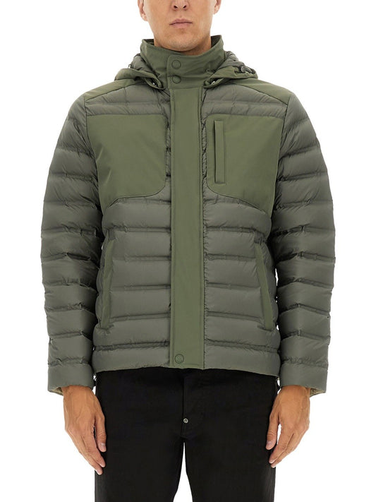 DOWN JACKET WITH DETACHABLE HOOD