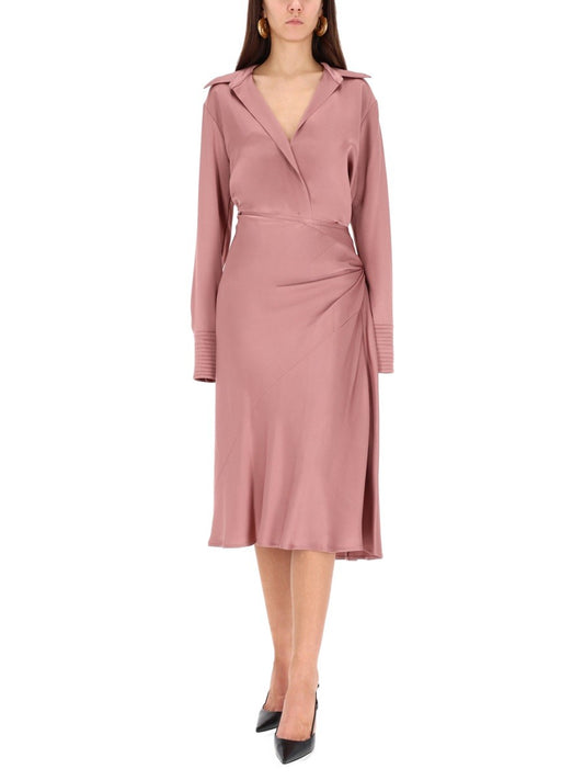 DRAPED MIDI SKIRT