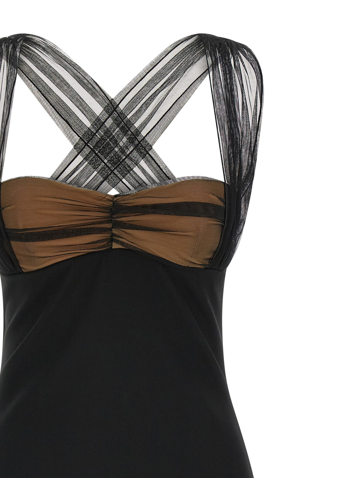 'Draped Padded Cup Mini' dress