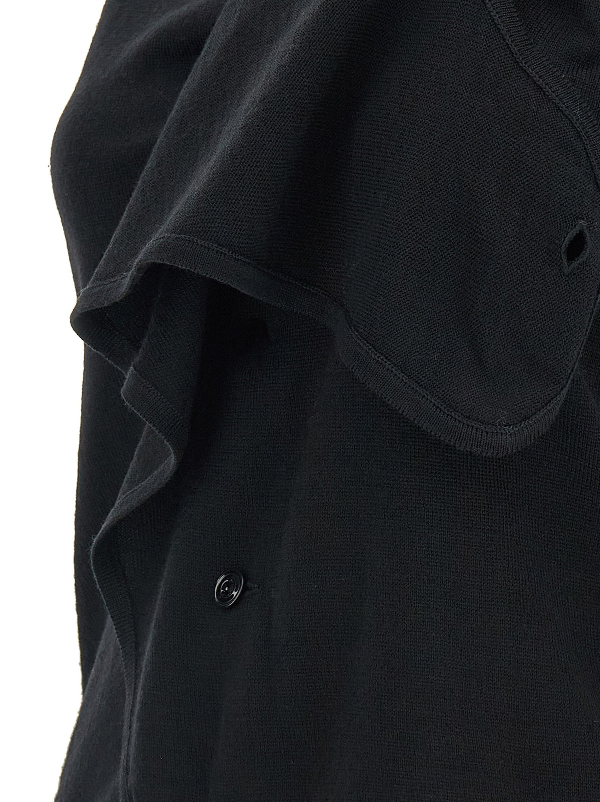 Draped panel vest