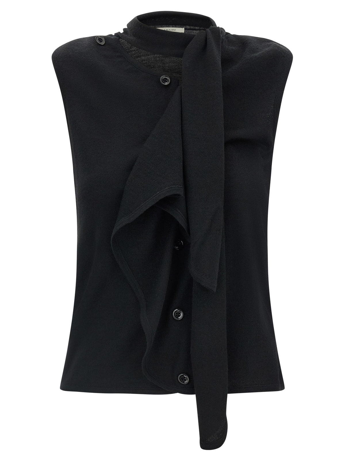 Draped panel vest